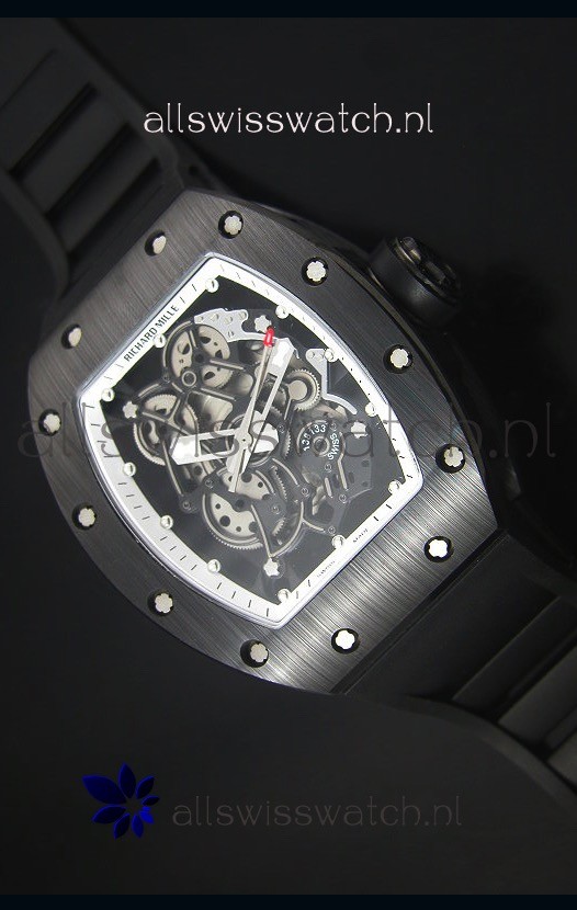 Richard Mille RM055 Ceramic Case Watch in White Inner Bezel