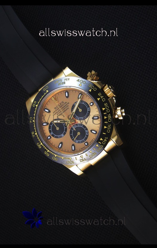 Rolex Daytona 116515 Everose 1:1 Mirror Replica Yellow Gold Swiss Watch