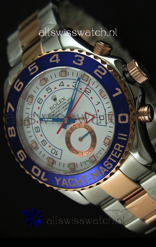 Rolex Yachtmaster II Two Tone Pink Gold - 1:1 Replica (Working Stopwatch)