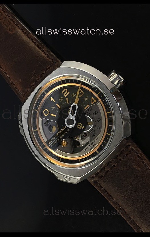 SevenFriday V02-01 Miyota 82S7 Movement 1:1 Edition Gold/Brown Dial