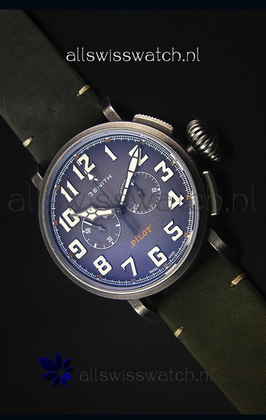 Zenith Pilot Heritage Edition Ton-Up 1:1 Mirror Swiss Replica Watch