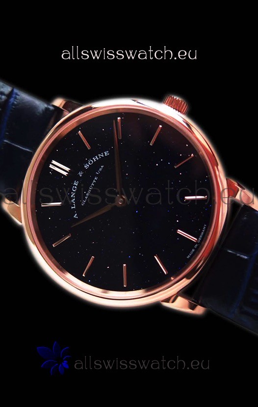 A.Lange Sohne Saxonia Thin Pink Gold Swiss Replica Watch