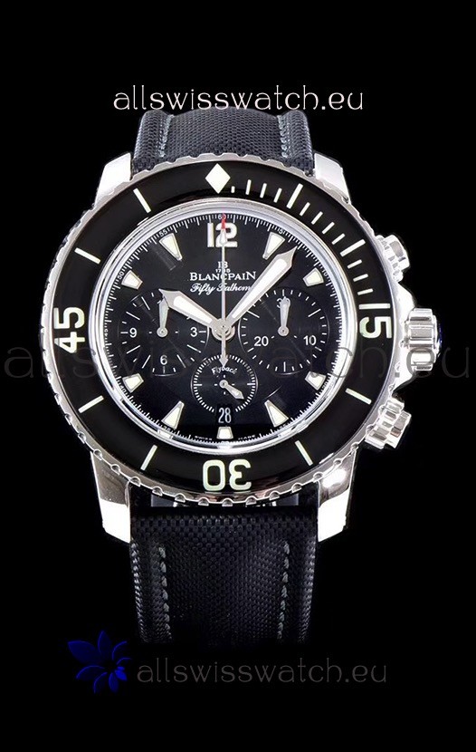 Blancpain Blancpain Fifty Fathoms Chronograph Flyback Black 1:1 Mirror Replica Watch