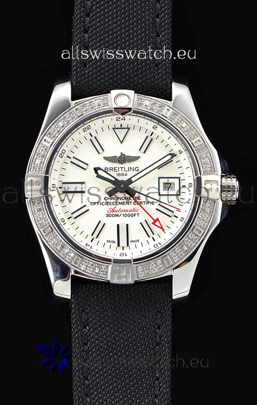 Breitling Avenger II Steel GMT Swiss Watch 1:1 Ultimate Edition - White Dial