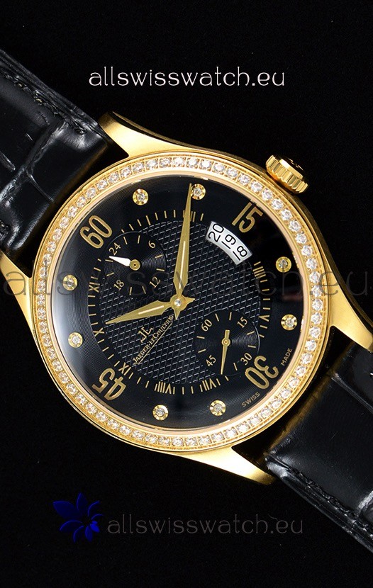 Jaeger LeCoultre Master Control Yellow Gold Swiss Replica Watch 