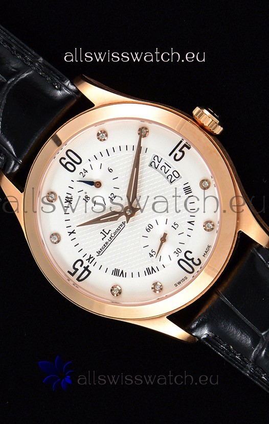Jaeger LeCoultre Master Control Rose Gold Swiss Replica Watch 