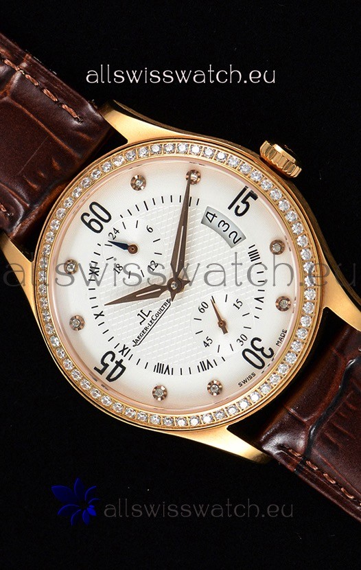 Jaeger LeCoultre Master Control Rose Gold Swiss Replica Watch 