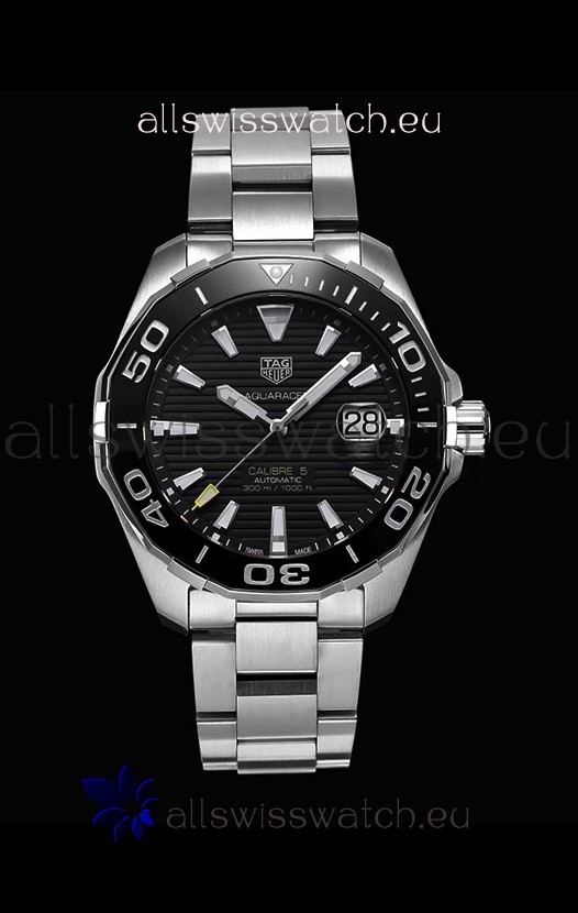 Tag Heuer Aquaracer Calibre 5 1:1 Mirror Replica Watch Black Dial