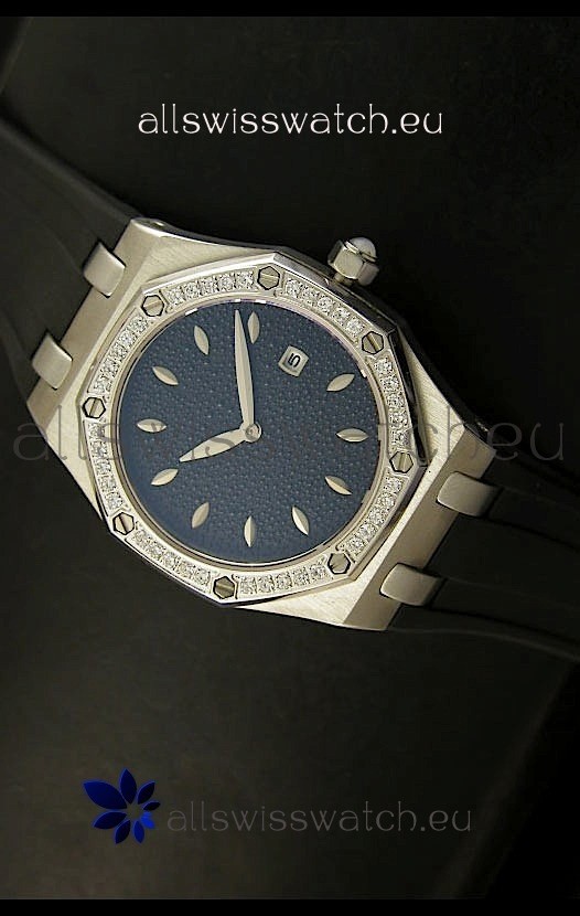 Audemars Piguet Royal Oak Ladies Quartz Replica Watch in Steel Case