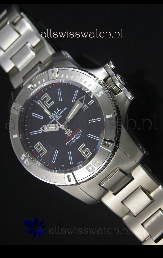 Ball Hydrocarbon Spacemaster Automatic Replica Watch in Black Dial - Original Citizen Movement 