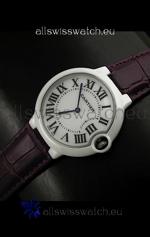 Cartier Ballon de Ladies Replica Watch in White Dial