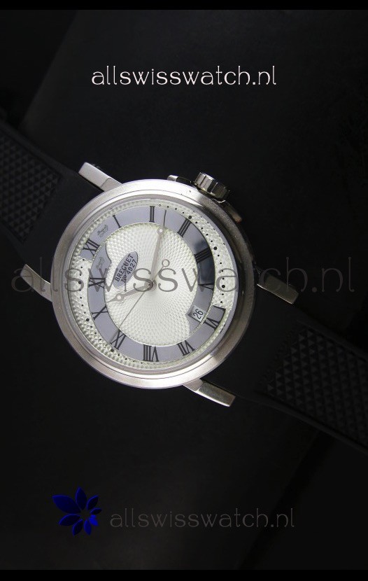 Breguet 4927 Stainless Steel Swiss Replica Watch in White Dial 