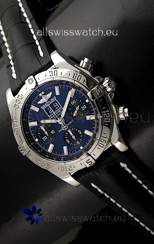 Breitling Blackbird Swiss Replica Watch in Blue Dial - Mirror Replica Watch