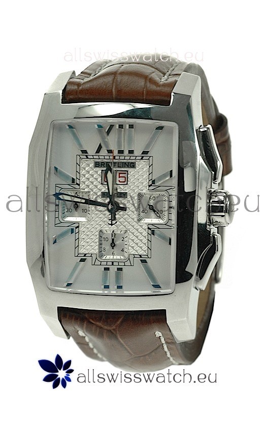 Breitling For Bentley Swiss Flying B Chronograph Watch in Brown Strap