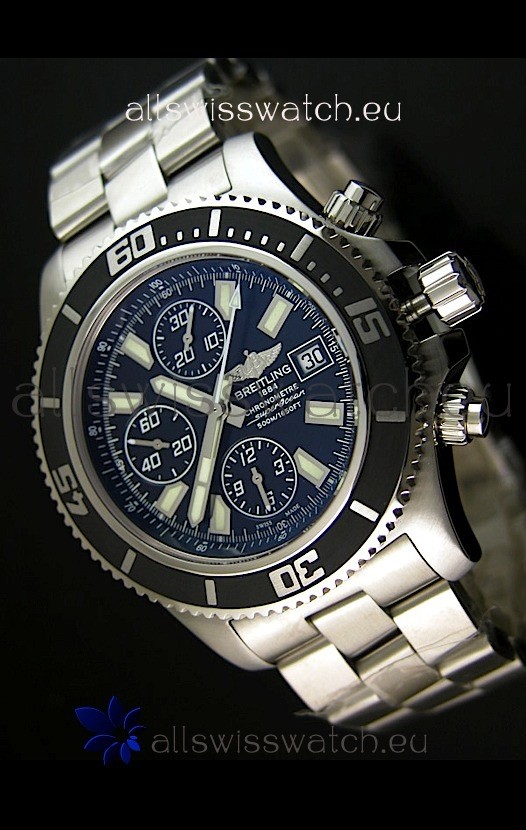 Breitling SuperOcean Abyss Swiss Chronograph Replica Watch - 1:1 Mirror Replica - 44MM White Markers
