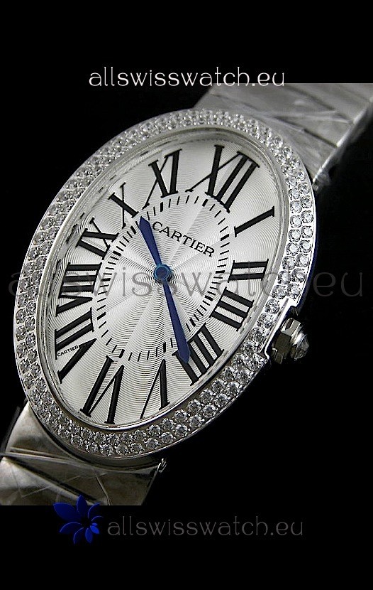 Cartier Ballon de Swiss Replica Watch in White Dial