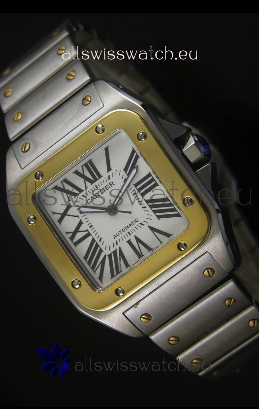 Cartier Santos 100 Swiss Watch 38.5MM - 1:1 Mirror Ultimate Replica