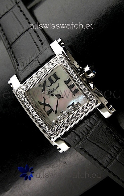 Chopard Happy Sport Swiss Replica Watch in Shell White Dial