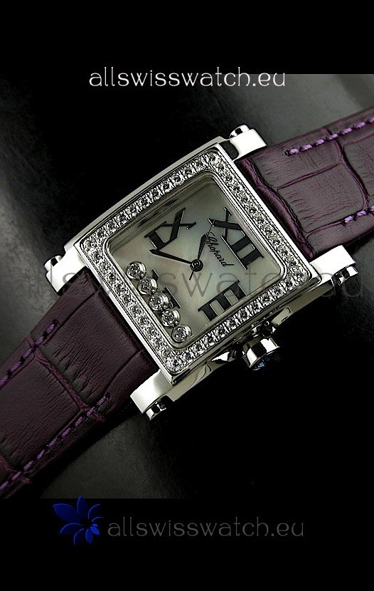 Chopard Happy Sport Swiss Replica Watch in Shell White Dial