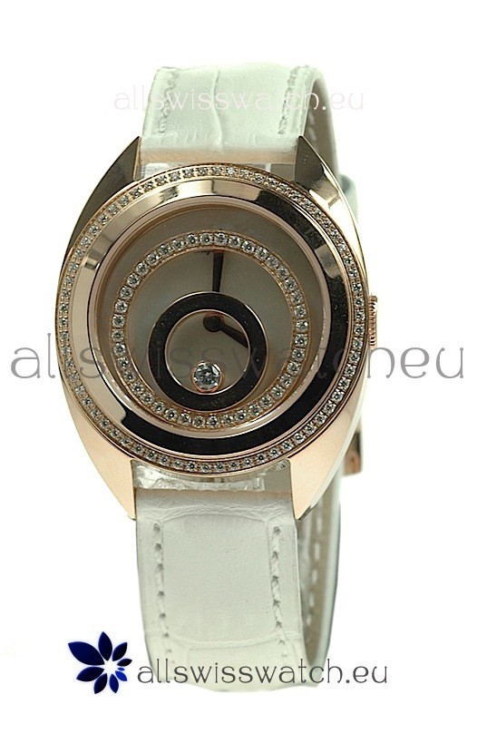 Chopard Happy Spirit Swiss Ladies Replica Gold Watch