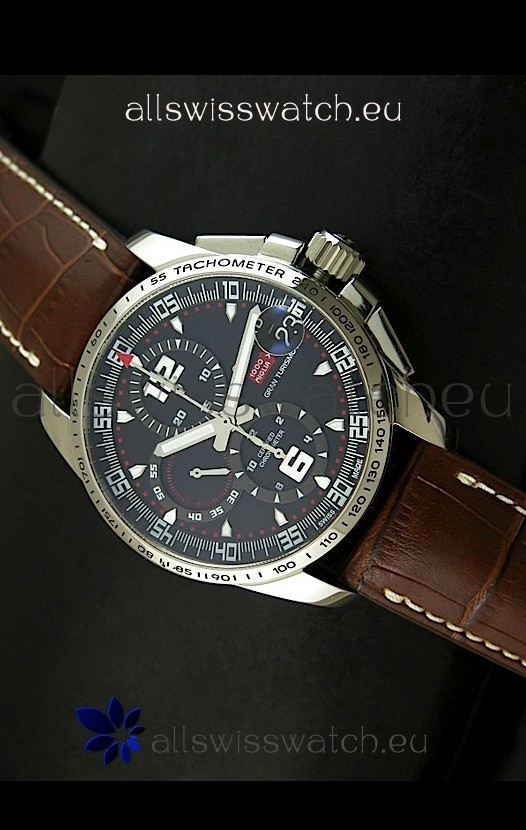 Chopard Mille Miglia GT XL Swiss Replica Watch in Brown Leather Strap - MIRROR REPLICA