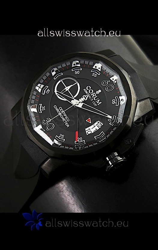 Corum Admiral's Cup Japanese Replica Watch in Black Dial