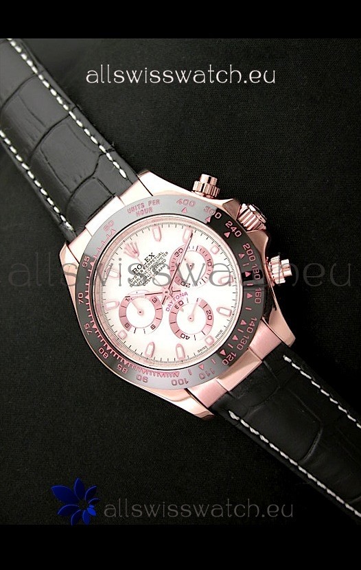 Rolex Oyster Daytona Cosmograph Swiss Replica Rose Gold Watch
