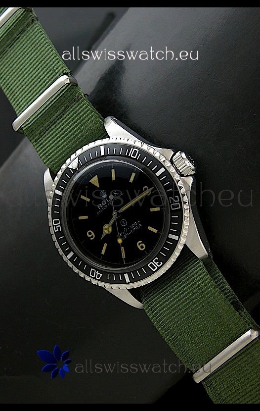 Rolex Submariner Oyster Perpertual Military Swiss Watch