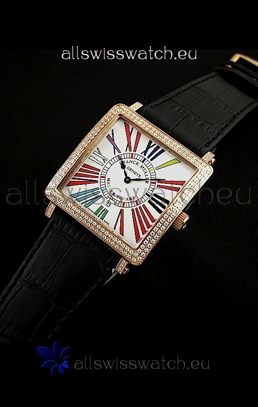 Franck Muller Master Square Swiss Replica Watch in White Dial