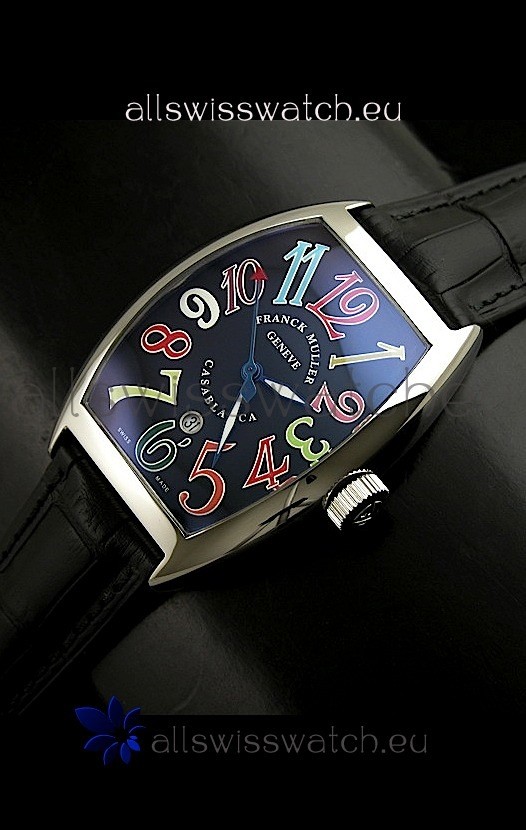 Franck Muller Casa Blanca Japanese Replica Watch in Black Dial