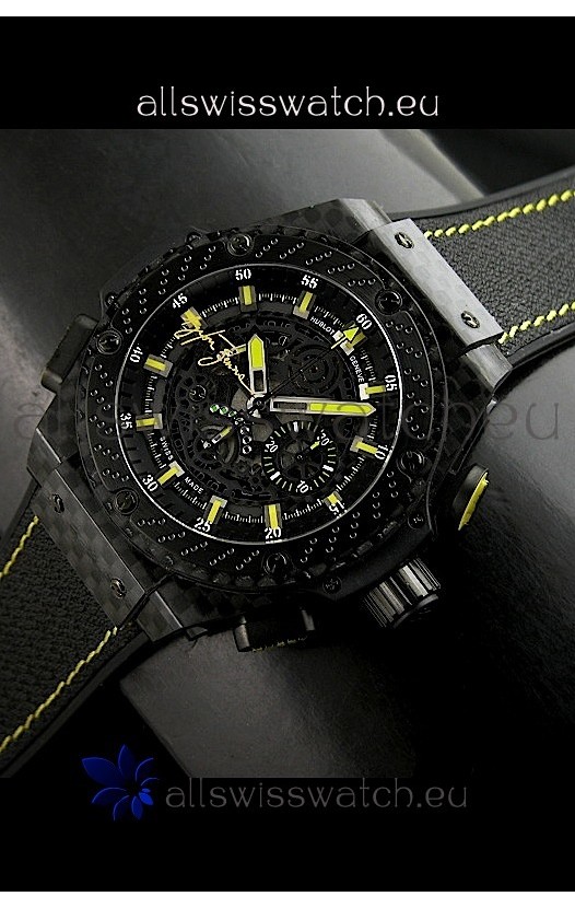 Hublot Big Bang Ayrton Senna Full Carbon Casing Swiss Watch 