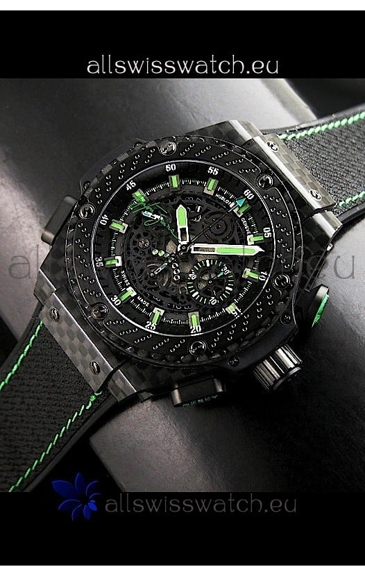 Hublot Big Bang Ayrton Senna Full Carbon Casing Swiss Watch 
