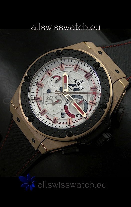 Hublot Big Bang King Power F1 Swiss Watch in Gold Case