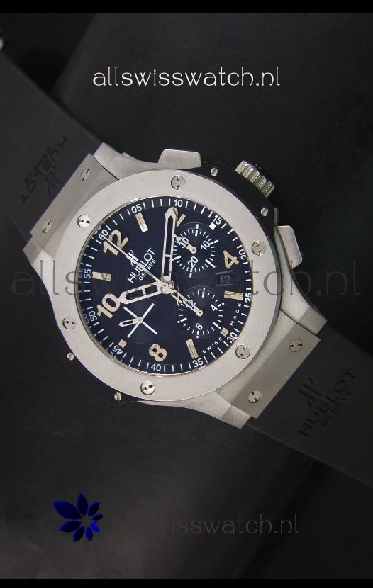 Hublot Big Bang Matte Stainless Steel Case Swiss Replica Watch - 1:1 Mirror Replica