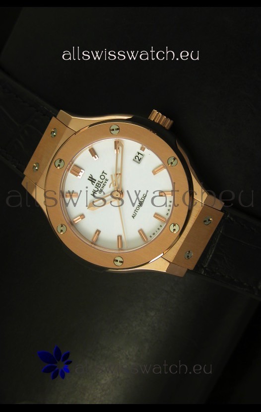 Hublot Classic Fusion 39MM Rose Gold Swiss Watch 