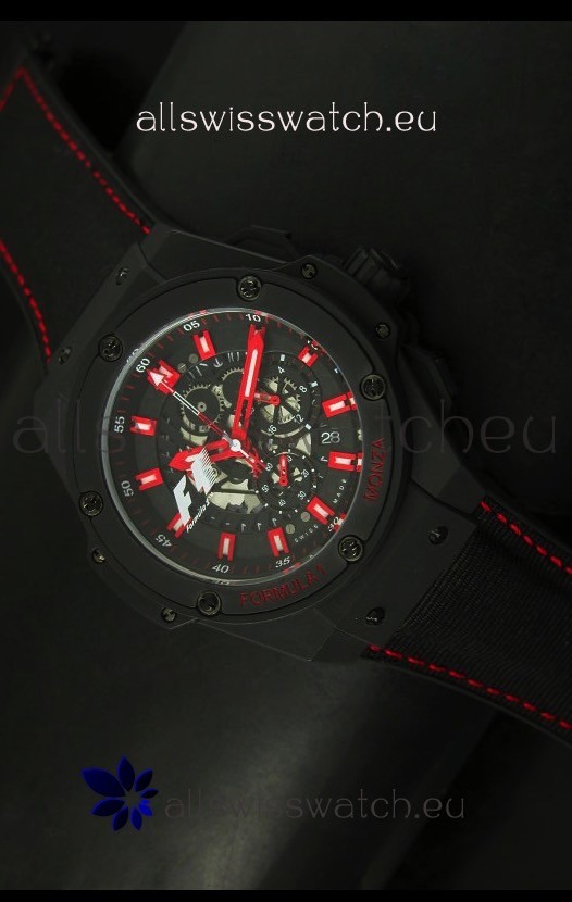 Hublot Big Bang King F1 MONZA Edition PVD Swiss Quartz Watch 45MM