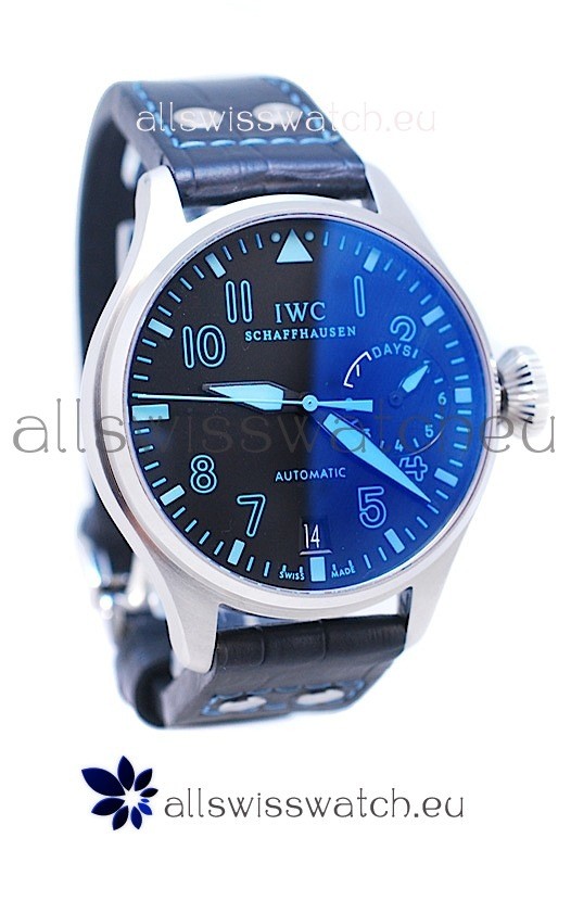 IWC Big Pilot Swiss Replica Watch in Dark Blue Dial
