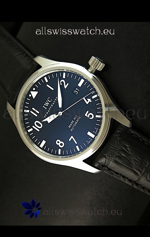 IWC MARK XVII Swiss Replica Watch in Steel Casing - 1:1 Mirror Replica - Original IWC Dial Used