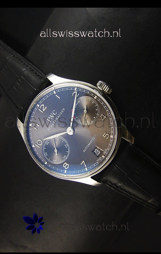 IWC Portugieser IW500703 Swiss Automatic Watch in Grey Dial - Updated 1:1 Mirror Replica 