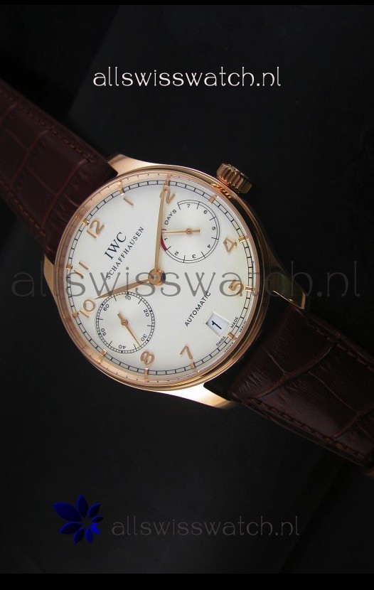 IWC Portugieser IW500701 Swiss Automatic Watch in White Dial - Updated 1:1 Mirror Replica 