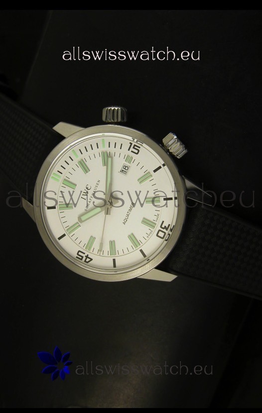 IWC Aquatimer Automatic Vintage 1967 Swiss Watch in White Dial