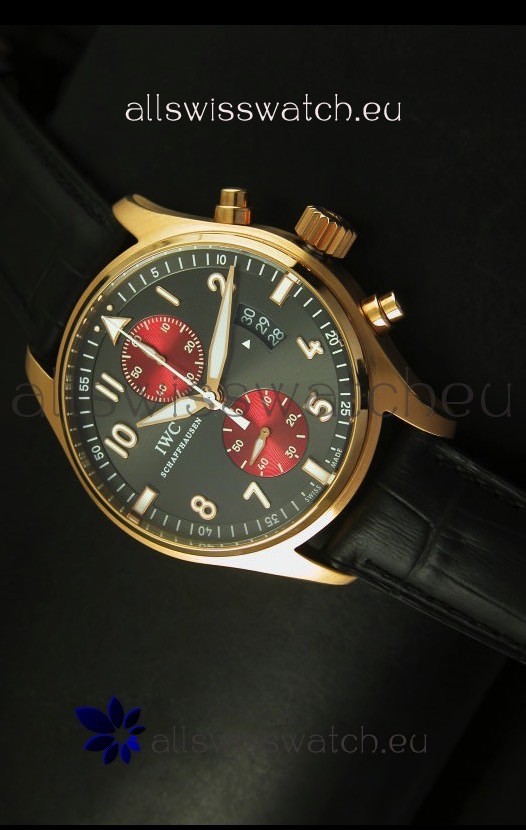 IWC Spitfire Tribecca Edition Watch in Rose Gold - 1:1 Mirror Replica