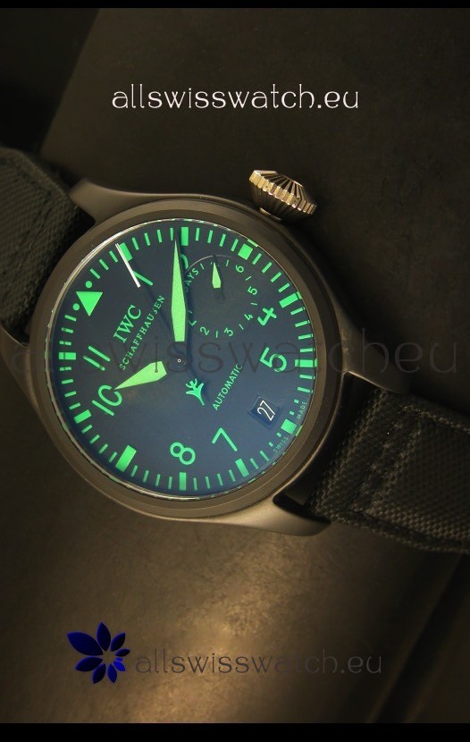 IWC Big Pilot Top Gun Ceramic Case Watch - 1:1 Mirror Replica