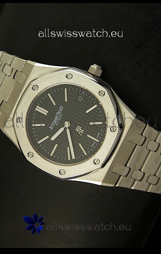 Audemars Piguet Royal Oak Ultra Thin Swiss Replica Watch in Black Dial