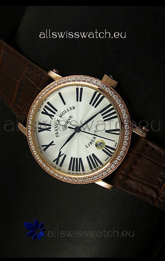 Franck Muller Master of Complications Liberty Japanese Watch in Brown Strap