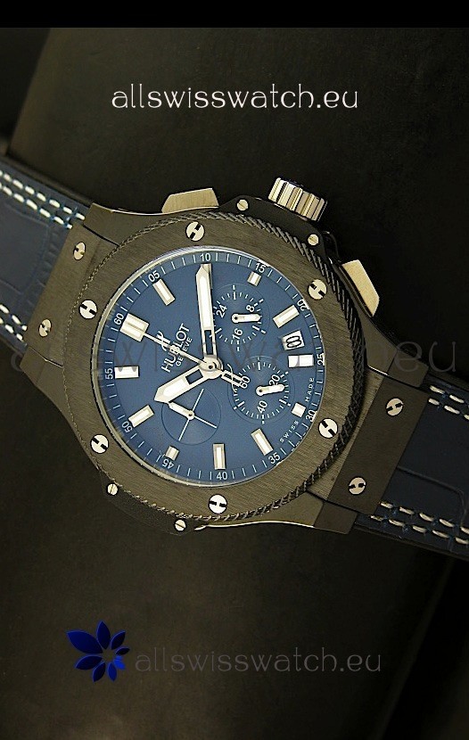Hublot Big Bang Black Ceramic Case Watch in Quartz Movement