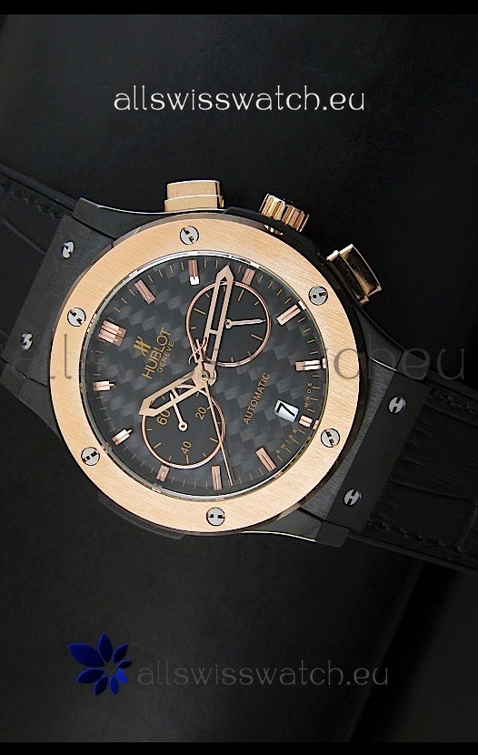 Hublot Classic Fusion Chrono Japanese Quartz Replica Watch Two Tone