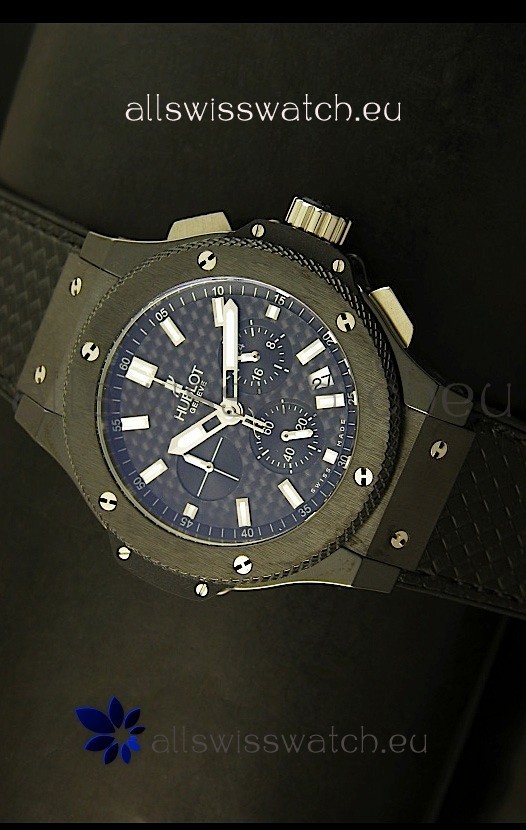 Hublot Big Bang Black Ceramic Case Watch in Quartz Movement