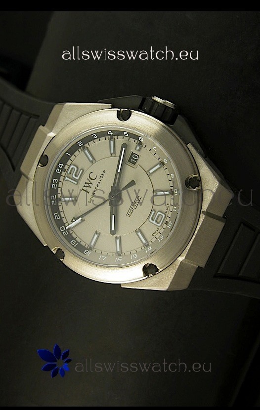 IWC Ingenieur Full Titanium Swiss Replica Watch in Grey Dial