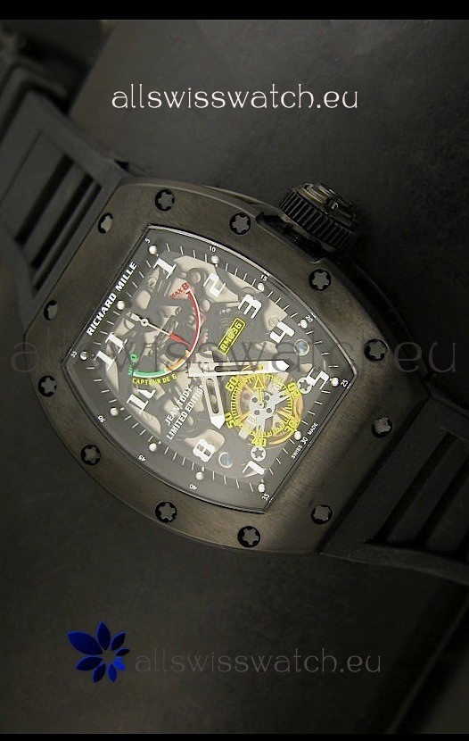 Richard Mille RM002 Power Reserve Tourbillon Swiss Replica Watch in PVD 